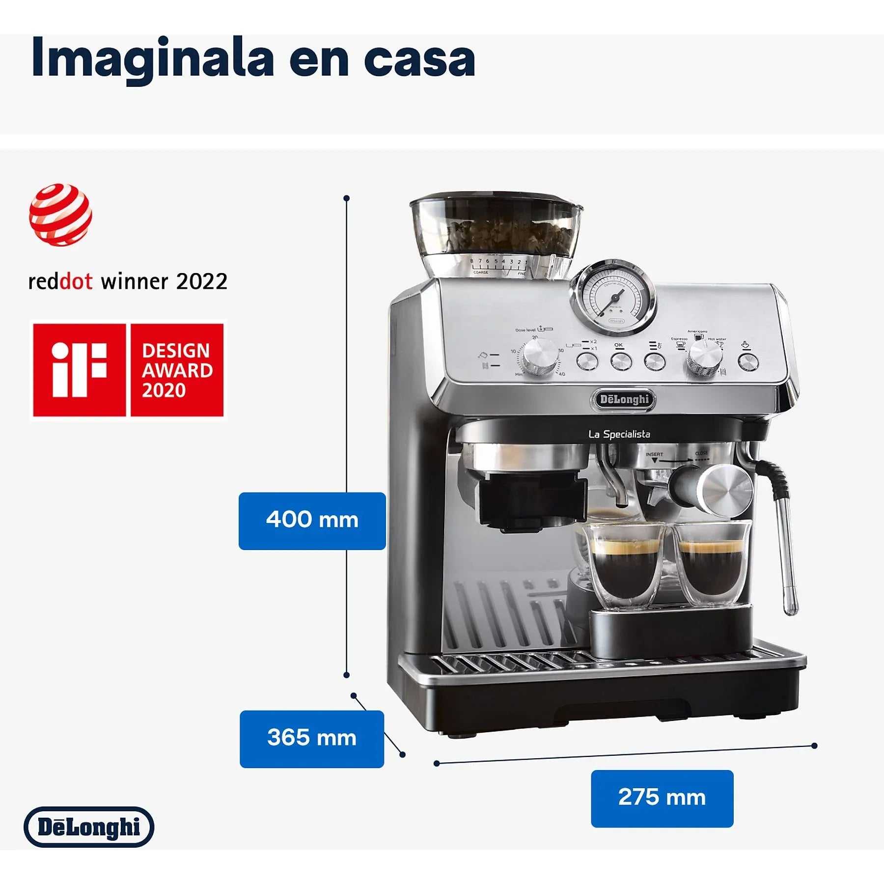 Cafetera express - De'Longhi La Specialista mini Arte EC9155.MB, Thermoblock