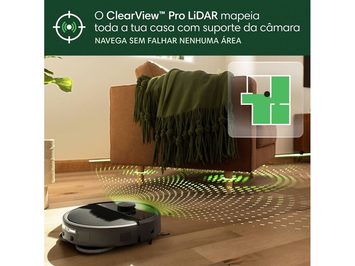 Aspiradora Robot IROBOT Roomba Plus 505 Combo + Base Autowash (Autonomía: 180 min - Negra)