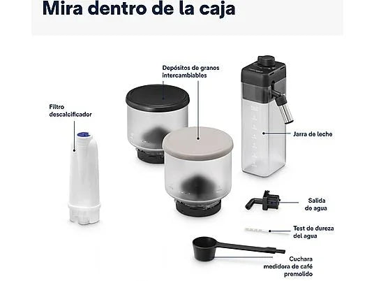 Cafetera superautomática - De'Longhi Rivelia EXAM440.55.BG, Molinillo integrado