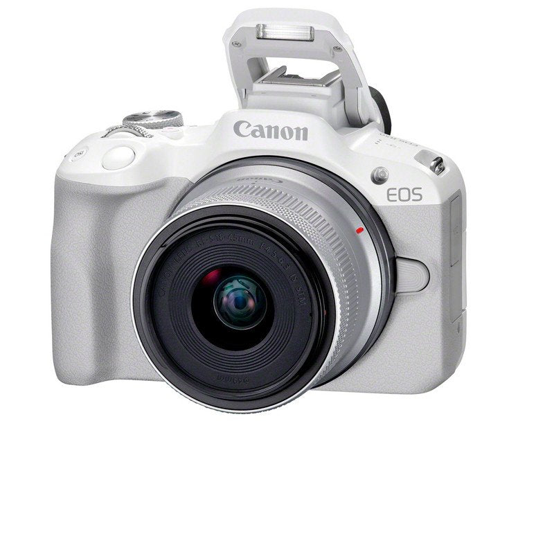 Canon EOS R50 Blanca + RF-S 18-45 mm IS STM