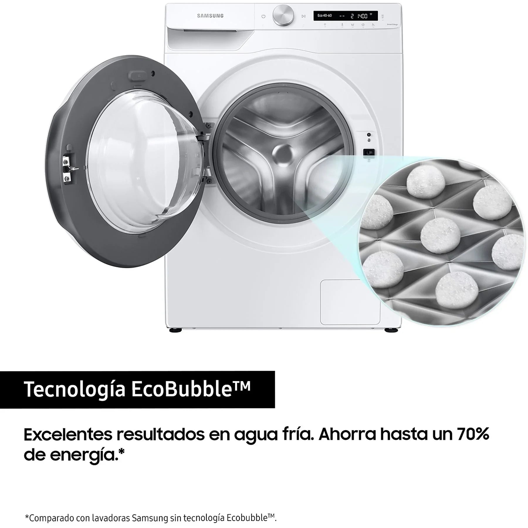Lavadora carga frontal - Samsung WW90T534DTW/S3, 9 Kg