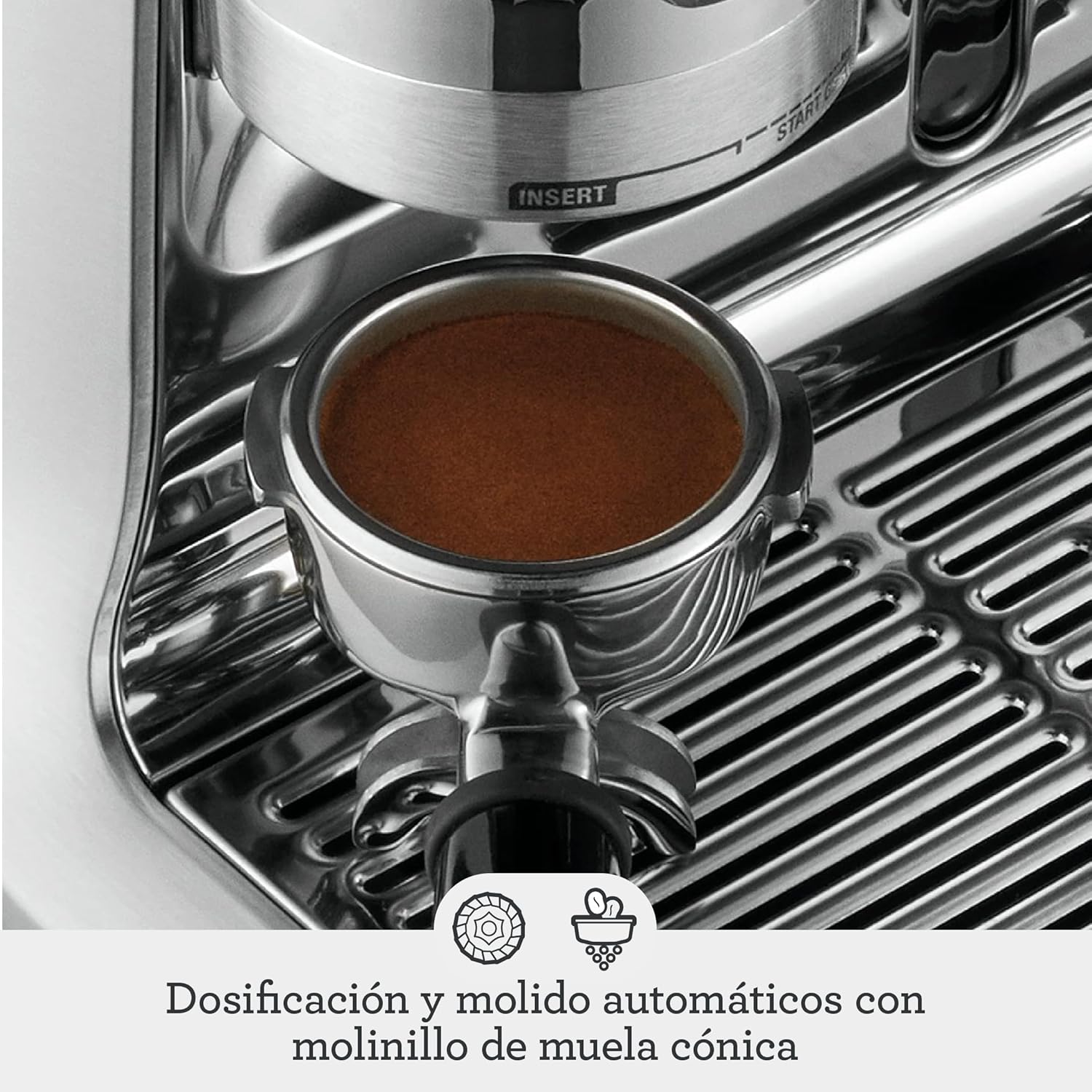 Sage Barista Pro SES878BST - Cafetera Profesional con Espumador de Leche Manual