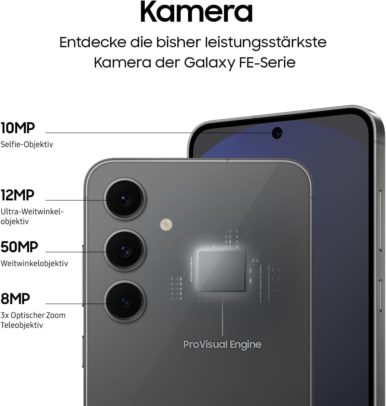 Samsung Galaxy S24 FE 256GB Gris Grafito 5G