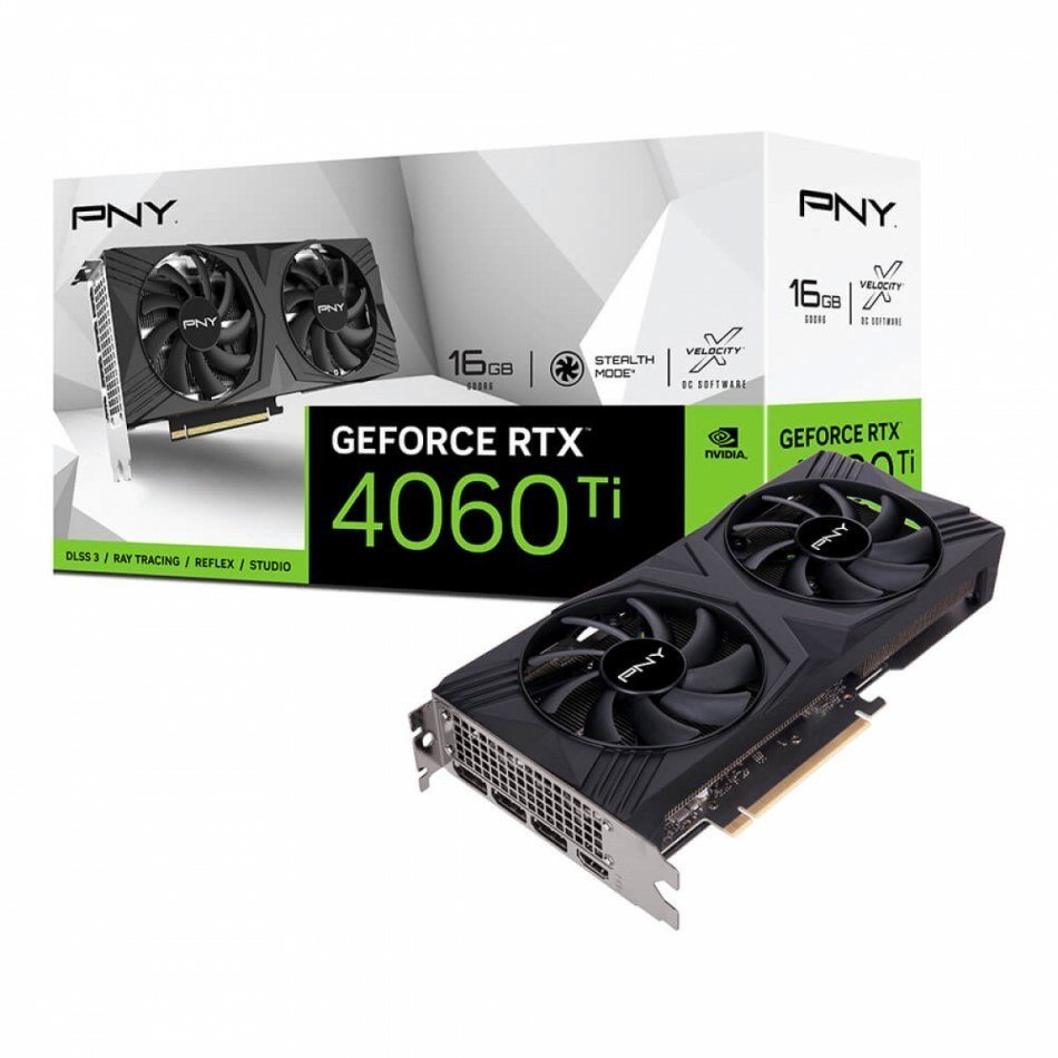 Tarjeta gráfica RTX 4060 Ti 16GB PNY VCG4060T16DFXPB1