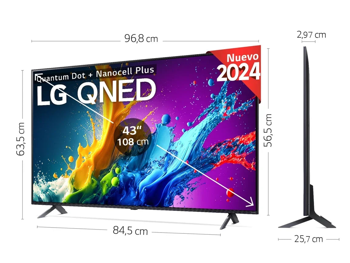 TV LG 43QNED80T6A (QNED - 43'' 109 cm - 4K Ultra HD - Smart TV)