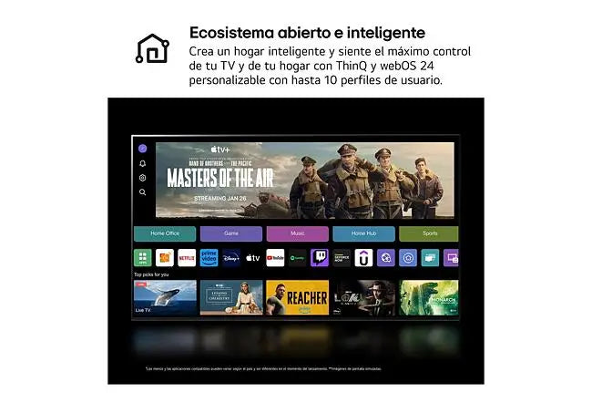 TV LG 55QNED80T6A (QNED - 55'' - 140 cm - 4K Ultra HD - Smart TV)